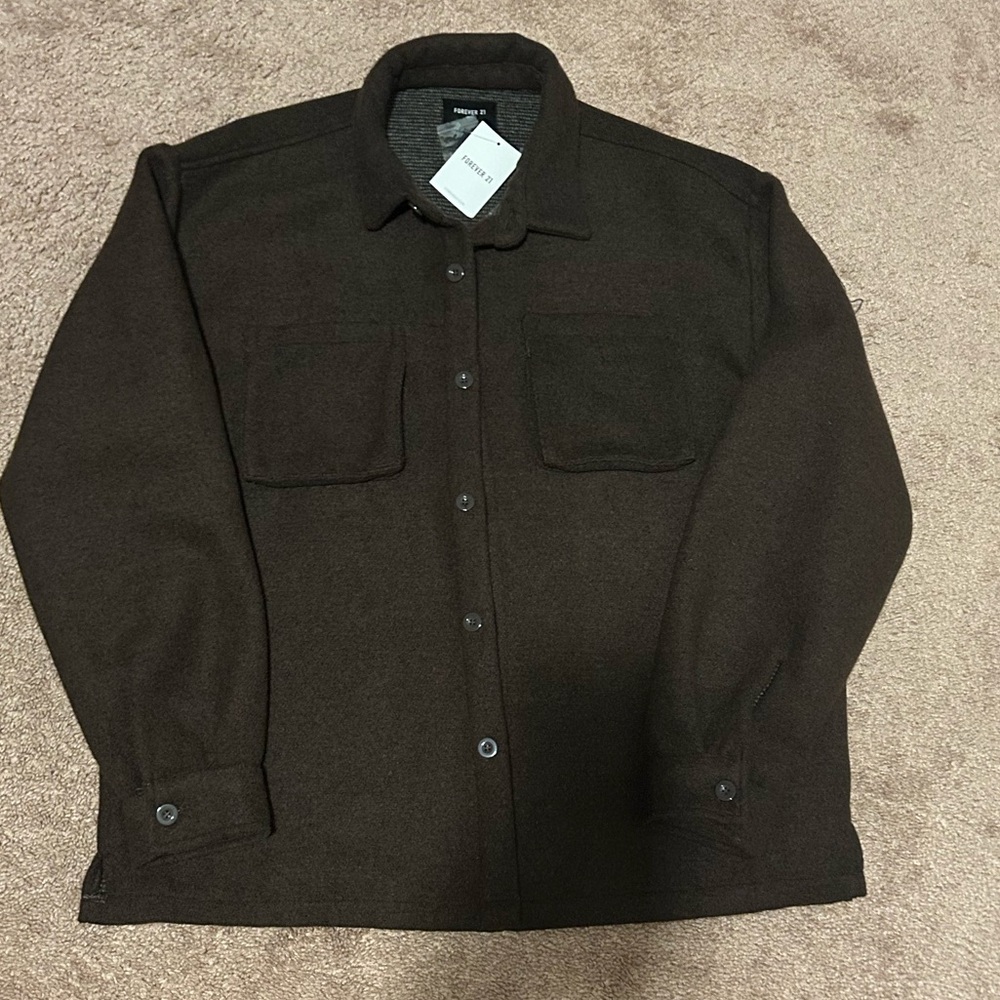 Forever 21 Men's Dark Brown Jacket